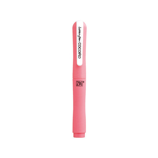 Kuretake Zig Cocoiro Letter Pen Body (Body Only, Refill Sold Separately) - Strawberry - Brush Pens - Bunbougu